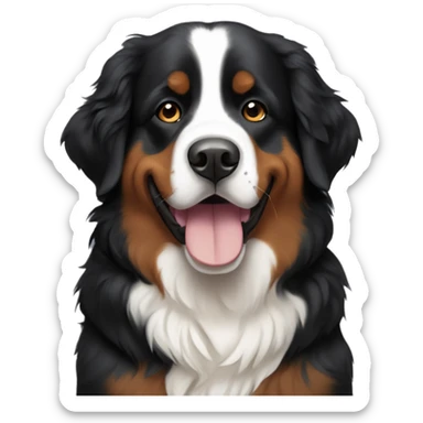 cute aesthetic bernese mountain dog sticker