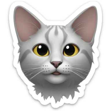 Cat fractal sticker