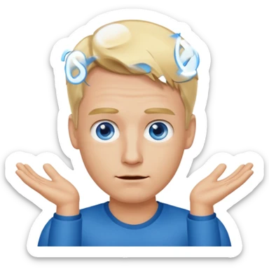 german guy shrug sticker