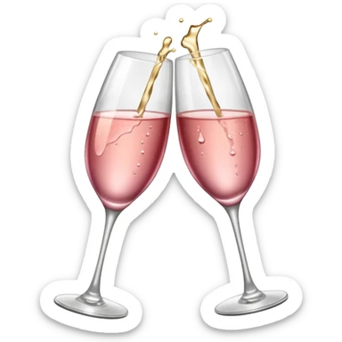 copas brindis rosa sticker