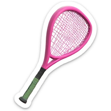 Raqueta de pádel rosa aestethic sticker