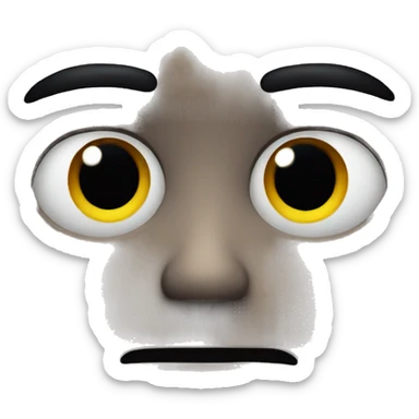 creepy staring emoji sticker