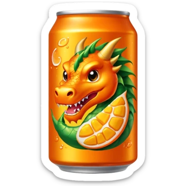 Création d’une canette de fanta saveur mangue fruit du dragon sticker
