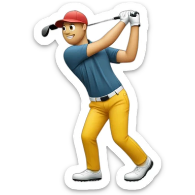 Swing de Golf sticker