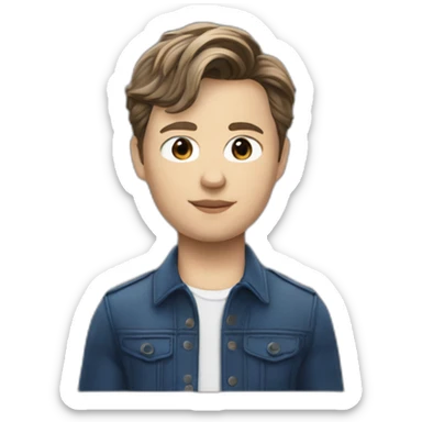Ansel Elgort baby driver sticker