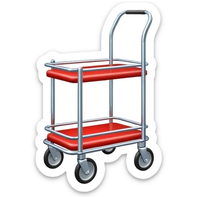 hotel lobby luggage trolley sticker