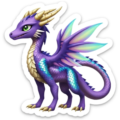 Badass edgy cool realistic Meloetta-Sergal-Cresselia-Palkia-Spyro-Fakémon-creature-hybrid sticker