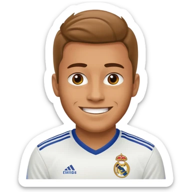 football supporter, real madrid sticker