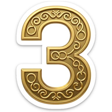 number 20 symbol sticker