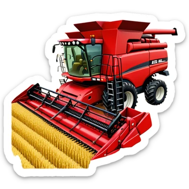 Combine Harvester - Case IH 8250 (Model Year: 2022) (Iconic colour: Red) sticker