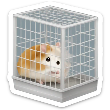 Hamster cage sticker