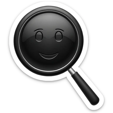 black search icon sticker