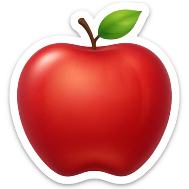 Burgundy Apple sticker