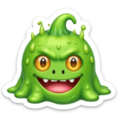 slime monster sticker