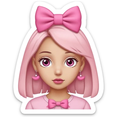 Show her body,make her eyes smaller,the fucking bow ok her ear. sticker