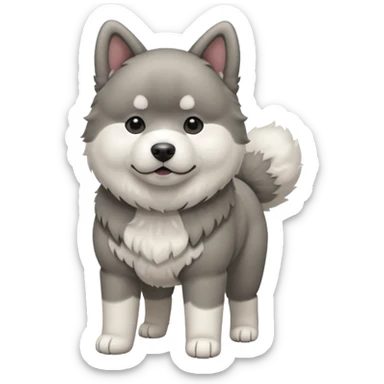 Akita plomo sticker