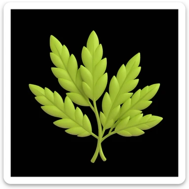 Лавровий лист accent background  sticker