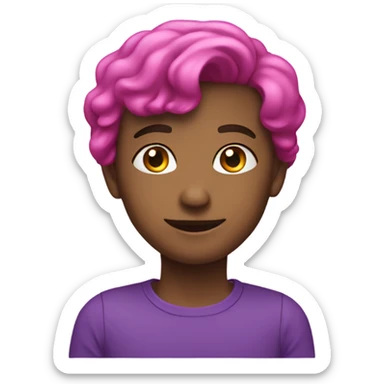 Heart purple pink sticker