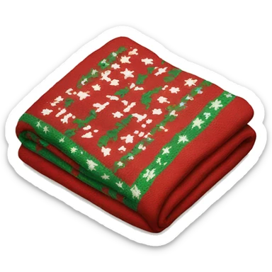 christmas blanket sticker