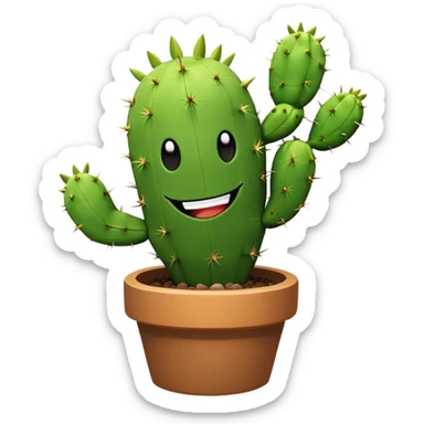 Spike character from Brawl Stars, a cactus with a smiley face sticker