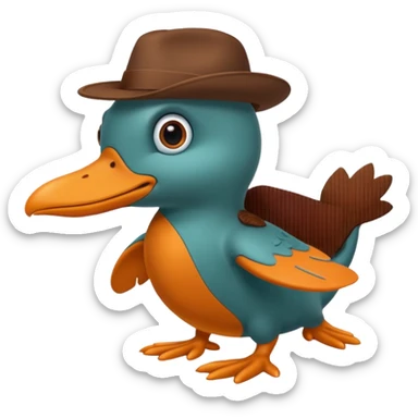 Perry the platypus sticker