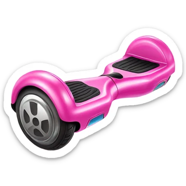 Pink ombre hoverboard with glitter sticker