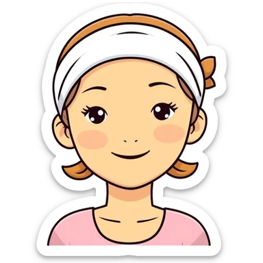 Clean girls skin care preppy aesthetic sticker