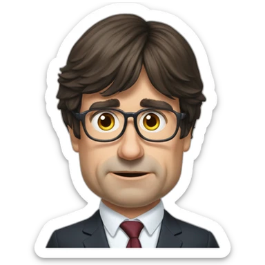 puigdemont perrea hasta abajo sticker