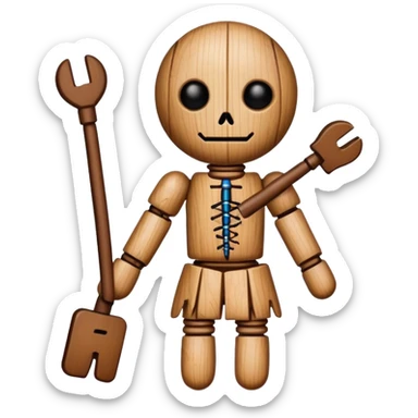 voodoo doll sticker