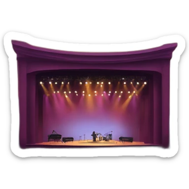 concert stage sticker