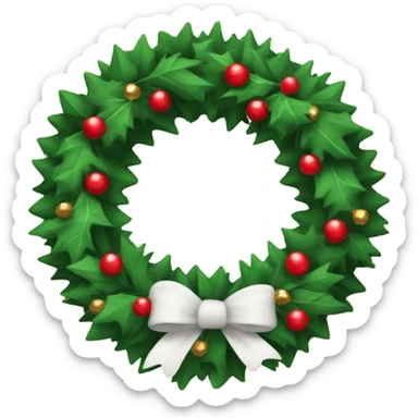 Cristmas wreath  sticker