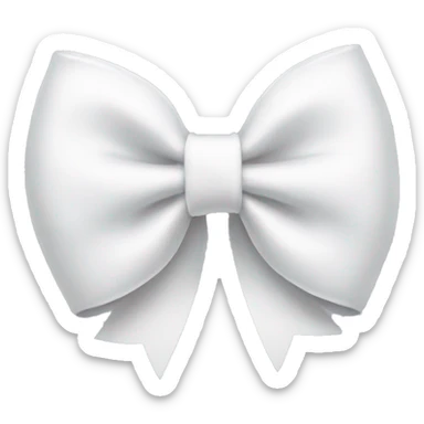 A white bow sticker