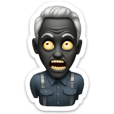 Very scary emoji analog horror, arg, like sticker