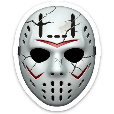 jason mask sticker
