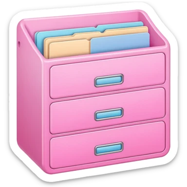 pink app drawer folder sticker