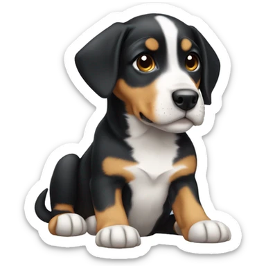 entlebucher puppy dog sticker