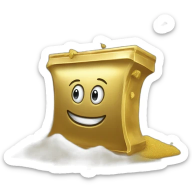 dust becoming gold bar sticker