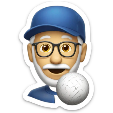 Papy qui joue a la petanque sticker