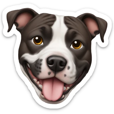 a staffordshire bull terrier sticker