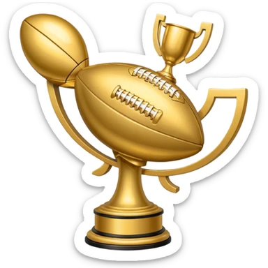 Superbowl trophy sticker