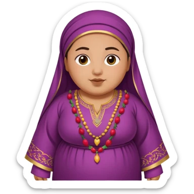 Cute moroccan chubby berry sticker