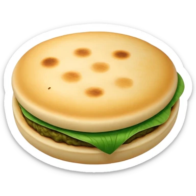 Arepa venezolana color verde  sticker