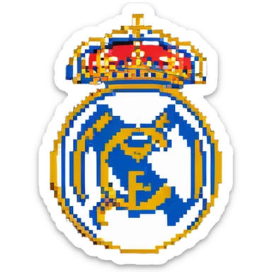 Real Madrid football club logo sticker