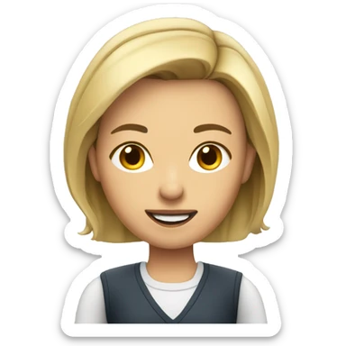 tv sportive girl reporter  sticker