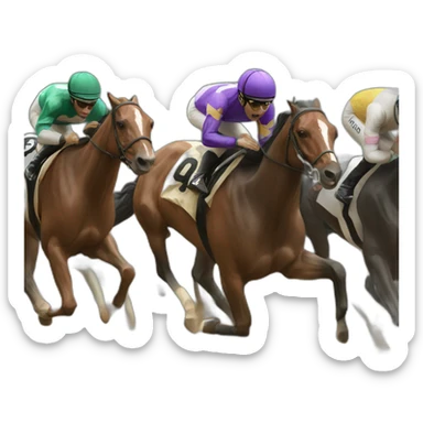 horse-race sticker