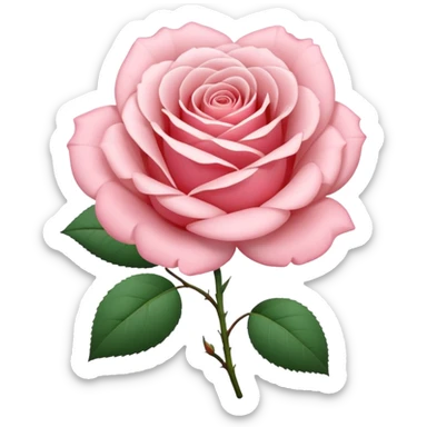rose shape flower, no stem, no leaves, now make THE FLOWER WHITE MAKE IT ALL WHITE  sticker