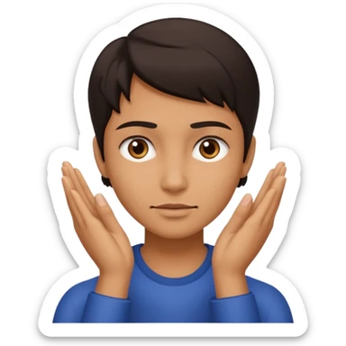 estas seguro preguntado  con mano en la cara de seguridad sticker