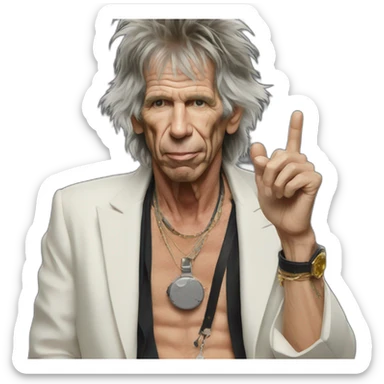 Keith richards sticker