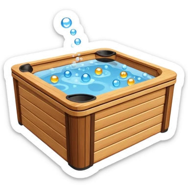 Hot tub sticker