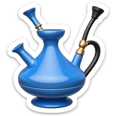 Blue modern Hookah bowl sticker